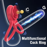 BDStyle Petal Shaped 9 Functions Vibrating Penis Ring